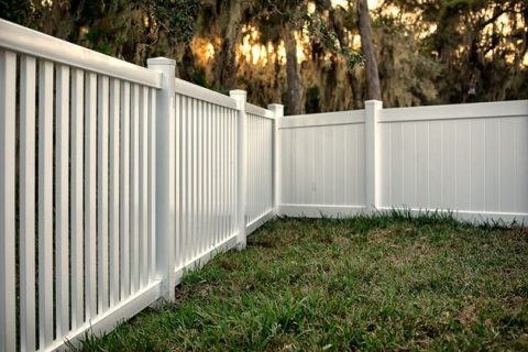 Modern design PVC fence, combining aesthetics with durability